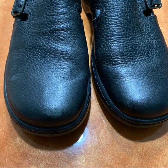 Clarks Black Leather Slip on heeled loafer size 8.5 - Picture 8 of 8